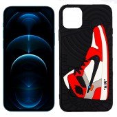 Чехол Goddess для iPhone 12 Pro Max AirJordan Black-Red Чехол Goddess для iPhone 12 Pro Max AirJordan Black-Red