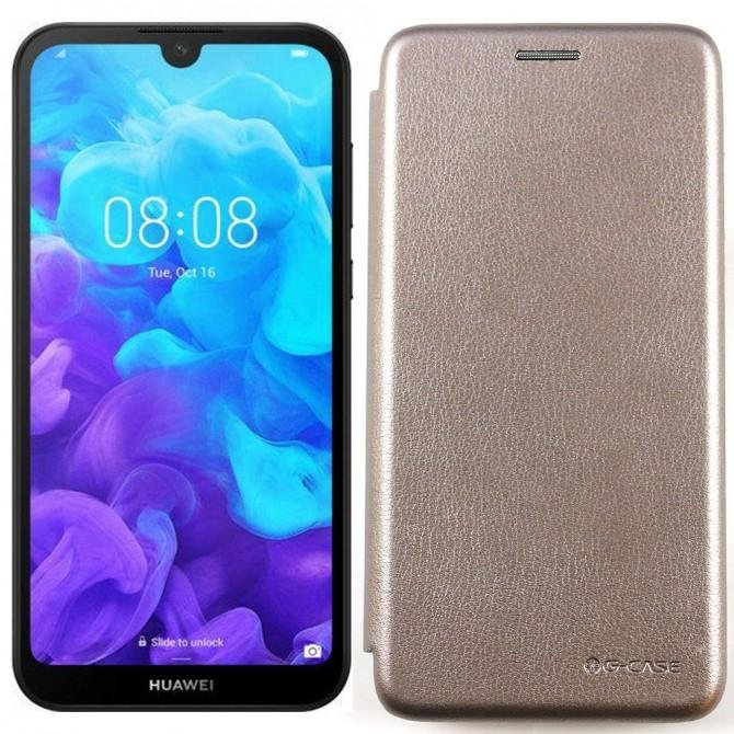 Чехол книжка U-Like Best для Huawei Y5 2019 Grey