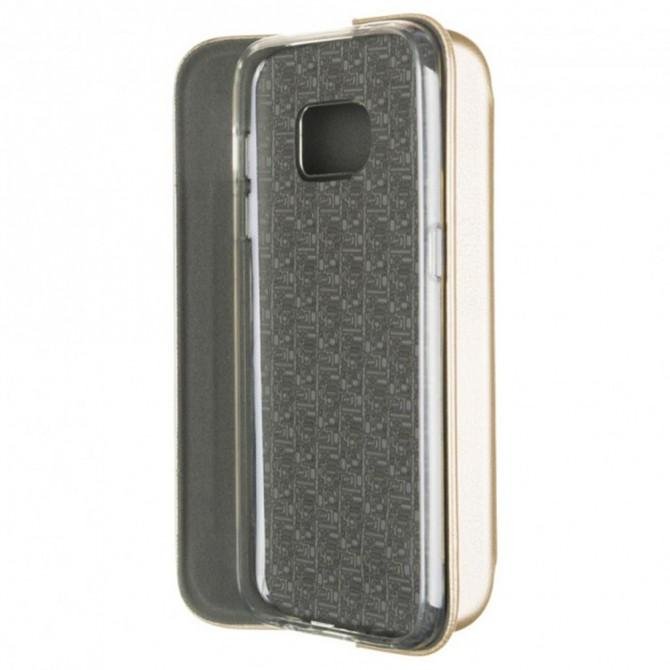 Чехол книжка U-Like Best для Samsung G935 Galaxy S7 Edge Gold-3