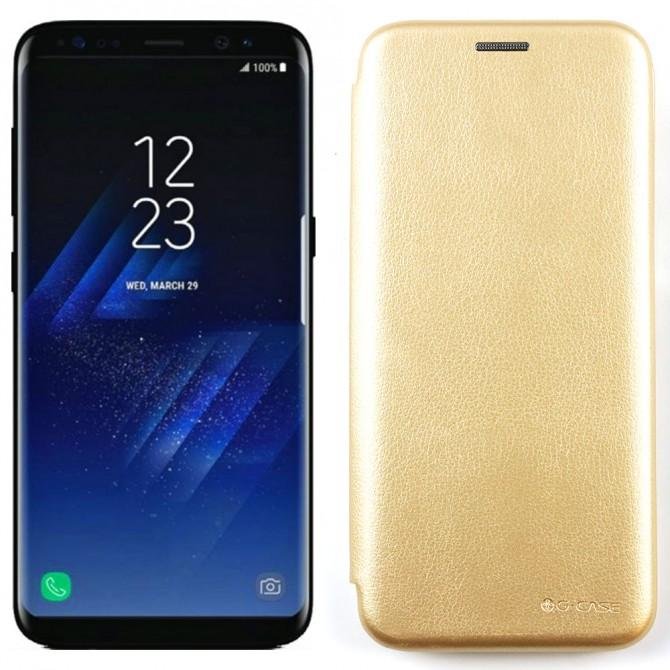 Чохол книжка U-Like Best для Samsung G955 Galaxy S8 Plus Золотий