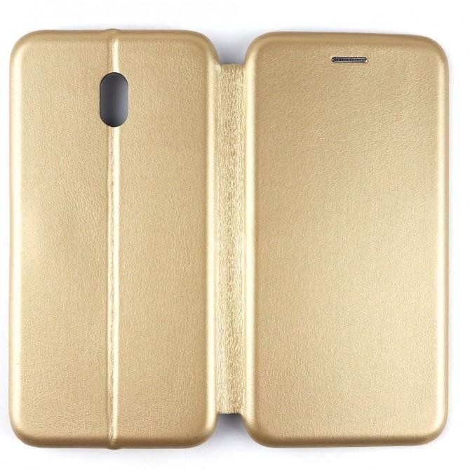 Чехол-книжка U-Like Best для Xiaomi Redmi 8a Золотой-3
