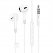Дротовые наушники Hoco M109 Pure White + mic Дротовые наушники Hoco M109 Pure White + mic