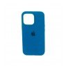 Оригинальный силиконовый чехол для iPhone 13 Pro Темно Голубой FULL
