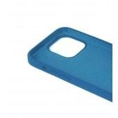 Оригинальный силиконовый чехол для iPhone 13 Pro Темно Голубой FULL