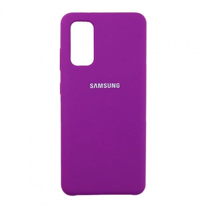 Чехол накладка Original Soft Case Samsung Note 20 Фиолетовый FULL-1