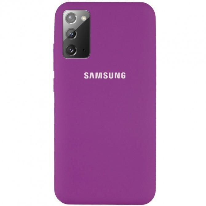 Чехол накладка Original Soft Case Samsung Note 20 Фиолетовый FULL-2