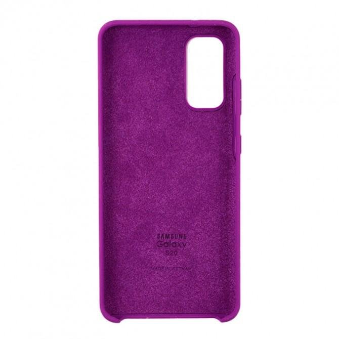 Чехол накладка Original Soft Case Samsung Note 20 Фиолетовый FULL-3
