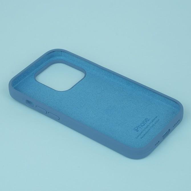 Cиліконовий чохол для iPhone 14 Pro Max Lavander Grey FULL-2