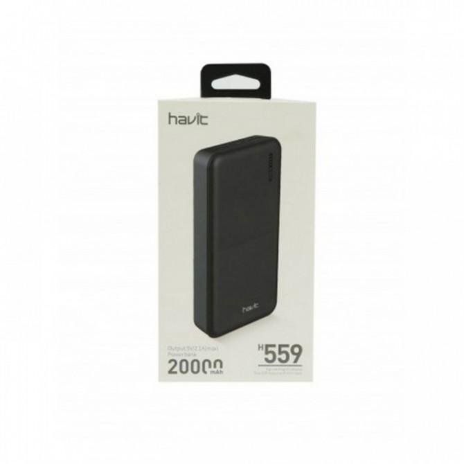 Повербанк HAVIT HV-H559 (20000 mAh) 2,1А Чорний-2