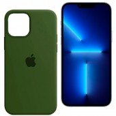 Оригинальный силиконовый чехол для iPhone 13 Pro Хаки FULL