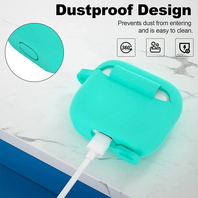 Чехол U-Like Silicone Protective Case For Airpods 3 Slim Spearmint-1