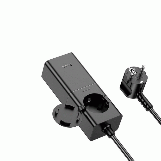 СЗУ 1USB + 2Type-C Hoco NS4 Sharp 65W Black-1