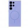 Силиконовый чехол Full Soft (MagSafe) Samsung Galaxy S23 Ultra Сиреневый FULL