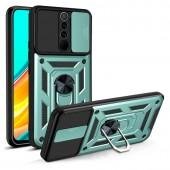 Чехол HONOR Hard Defence Series Xiaomi Redmi 9c/ Redmi 10A Green (with Camshield and magnet)