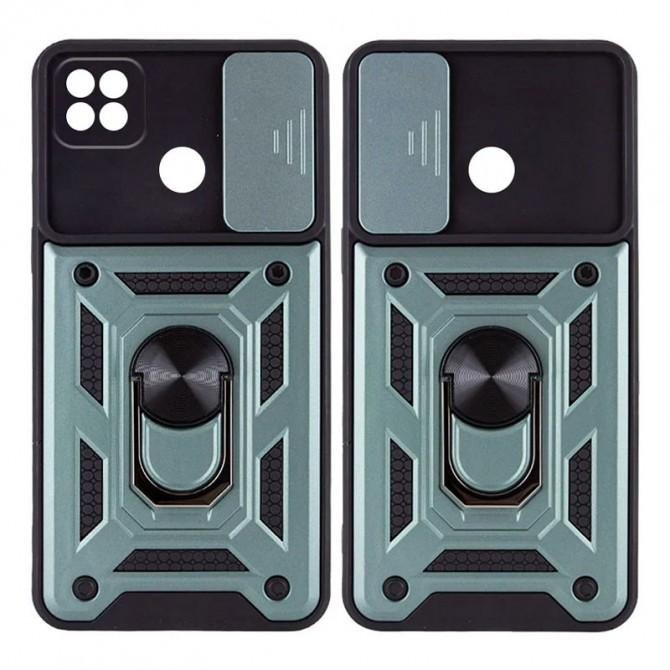 Чехол HONOR Hard Defence Series Xiaomi Redmi 9c/ Redmi 10A Green (with Camshield and magnet)-1