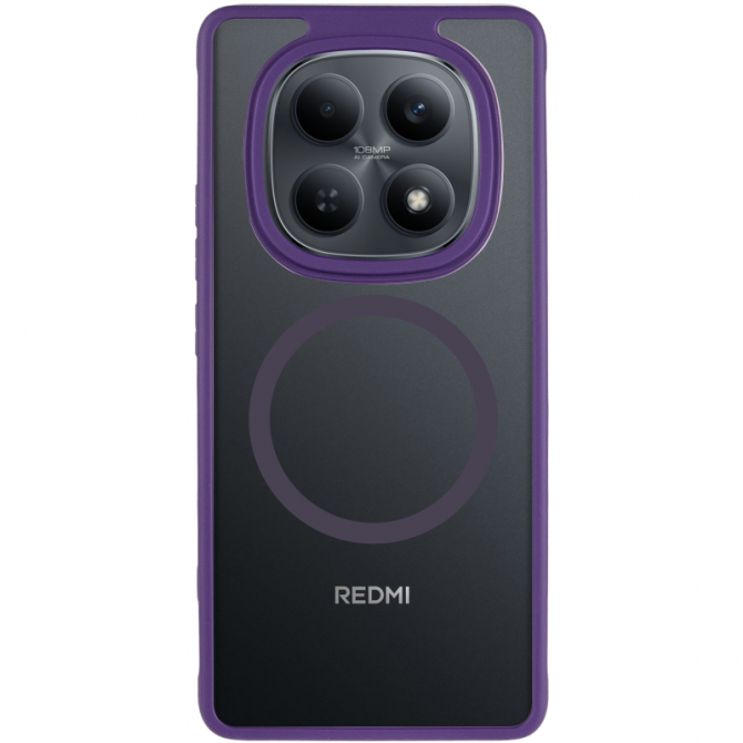 Чохол TPU+PC Lyon Frosted series with Magsafe Xiaomi Redmi Note 15 Pro 4G Purple