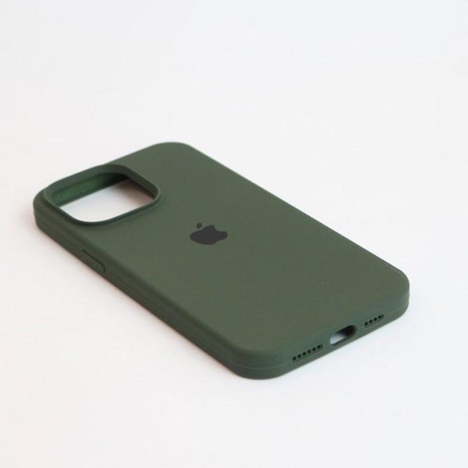 Оригінальний силіконовий чохол для iPhone 15 Pro Max Cyprus Green FULL-3