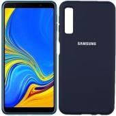 Чохол Soft Case для Samsung A750 Galaxy A7 2018 Темно Синій FULL