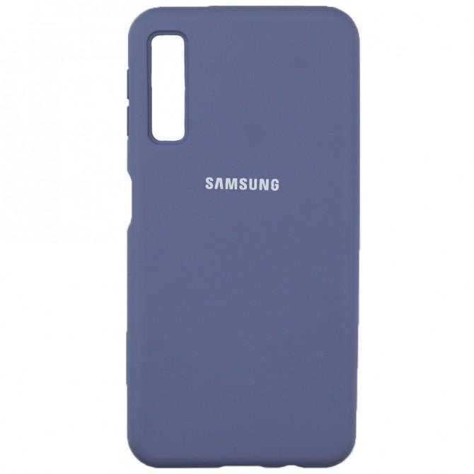 Чехол Soft Case для Samsung A750 Galaxy A7 2018 Светло Серый FULL-1