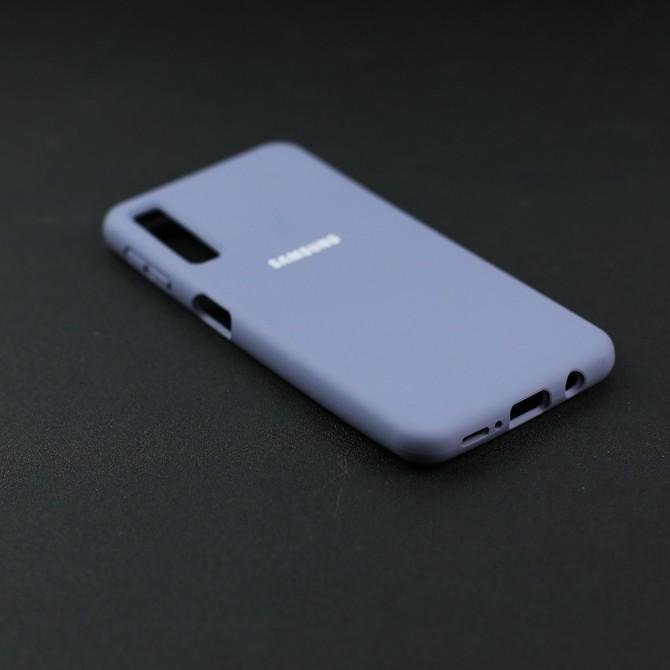 Чехол Soft Case для Samsung A750 Galaxy A7 2018 Светло Серый FULL-4