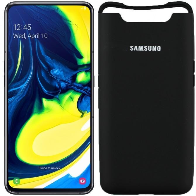Чехол Soft Case для Samsung A80 2019 Черный FULL