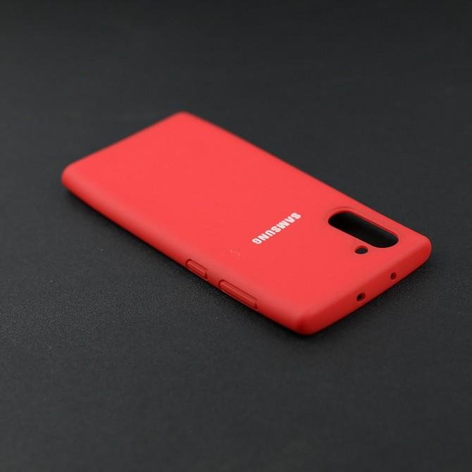 Чехол Soft Case для Samsung Note 10 Красный FULL-2