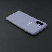 Чехол Soft Case для Samsung Note 10 Светло Серый FULL