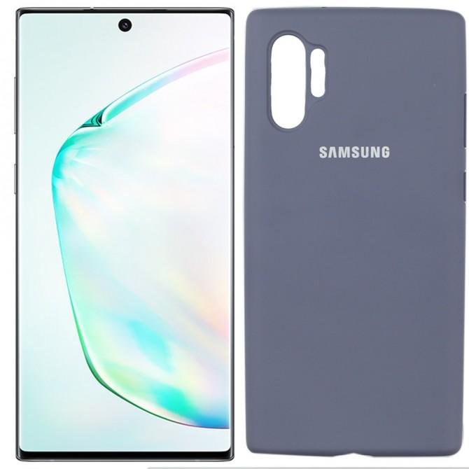 Чохол Soft Case для Samsung Note 10 Plus Свiтло Сiрий FULL