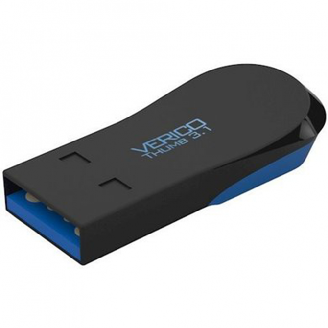 Флеш пам'ять Verico USB 64Gb Thumb Чорний+Синій-2