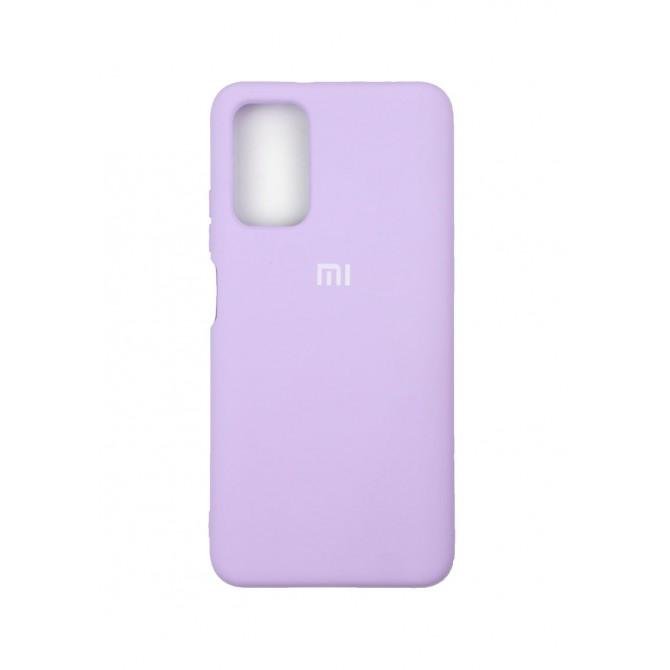 Оригинальный силиконовый чехол для Xiaomi Poco M3 Бузковый FULL