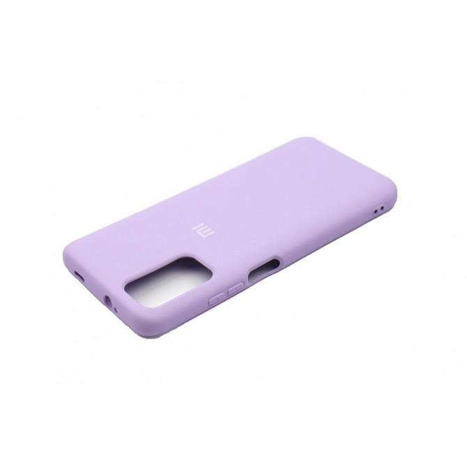 Оригинальный силиконовый чехол для Xiaomi Poco M3 Бузковый FULL-1