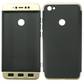 Пластикова накладка LikGus 360 градусів для Xiaomi Redmi Note 5A Prime / Redmi Y1 (Чорний / Золотий)