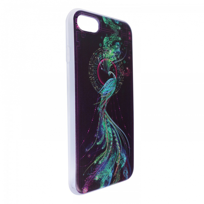 Тонкий силиконовый чехол "Космические животные" с прозрачными краями для Apple iPhone 7 (4.7") (Павл-2