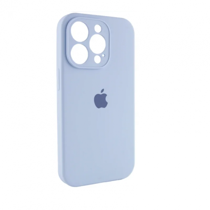 Силиконовый чехол для iPhone 15 Pro Max Sweet Blue FULL-1