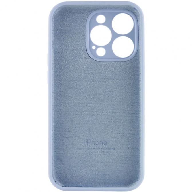 Силиконовый чехол для iPhone 15 Pro Max Sweet Blue FULL-2