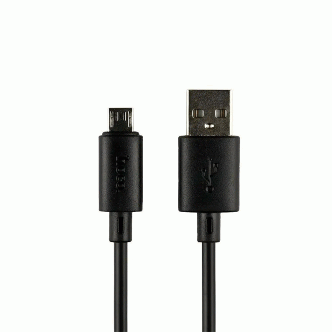Кабель Hoco X88 Gratified MicroUSB Black 1m