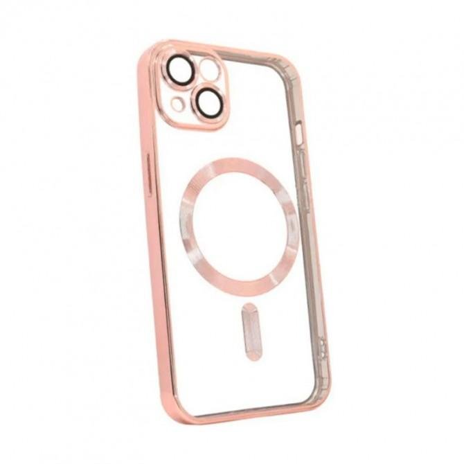 Силіконовий чохол SHINING with MagSafe для iPhone 15 Рожеве Золото