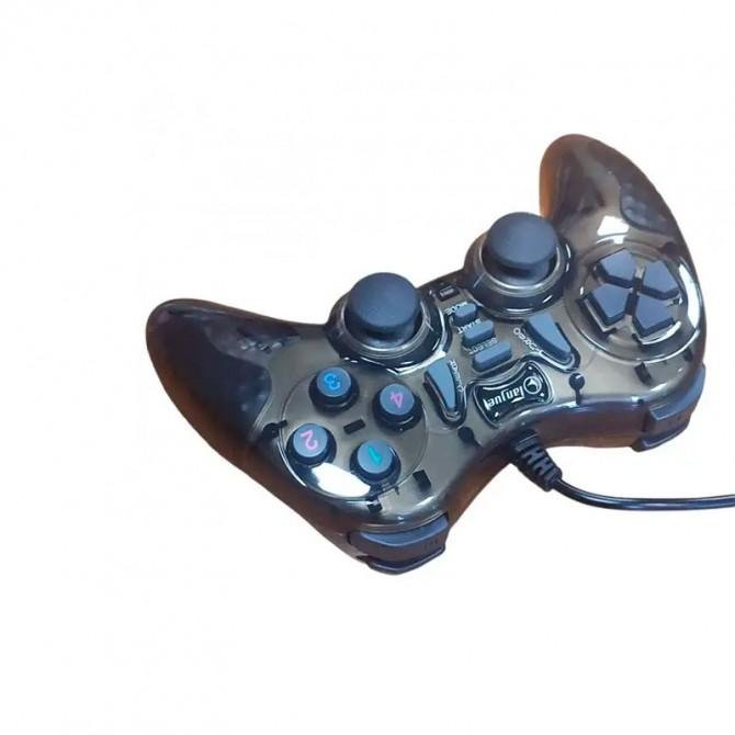 Манипулятор к играм Lanjue Sirius L3000 DualShock USB2.0 Transparent Black-1