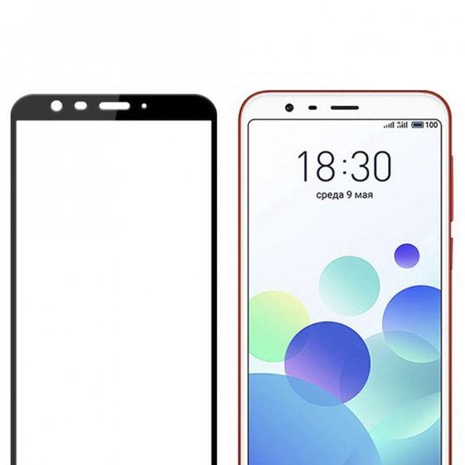 Защитное стекло для MEIZU M8c (0.3 мм, 2.5D, с чёрным Silk Screen покрытием)-2