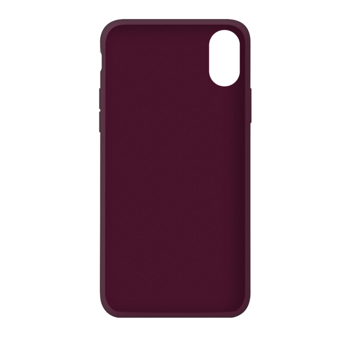 Оригинальный силиконовый чехол для iPhone X/Xs Марсала FULL-3