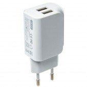 Мережевий зарядний пристрій XO L35D 2.1A/2USB + Lightning White Мережевий зарядний пристрій XO L35D 2.1A/2USB + Lightning White