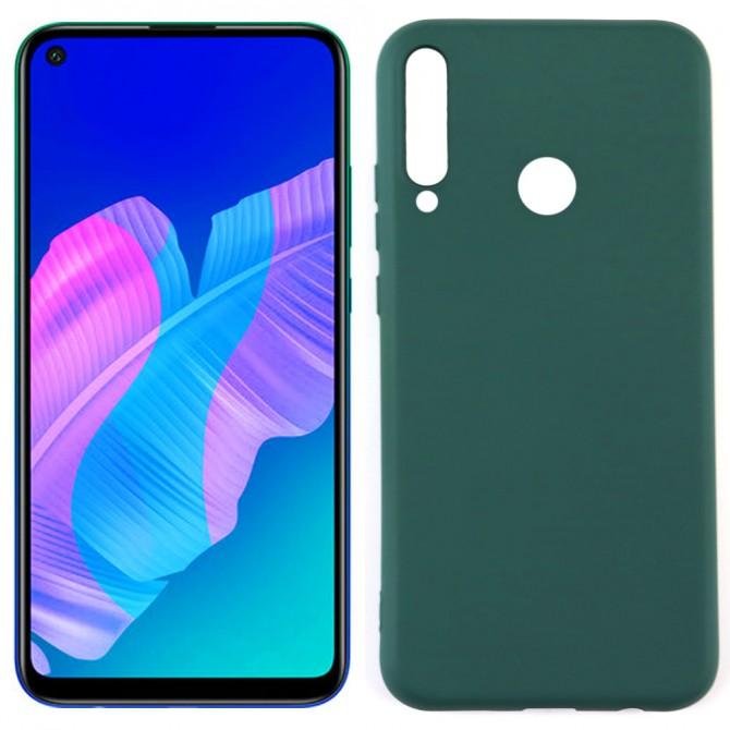 Чехол Soft Case для Huawei P40 Lite E Темно Зеленый FULL