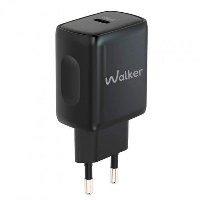 Сетевое зарядное устройство 1Type-C WALKER WH-64 PD_25W black