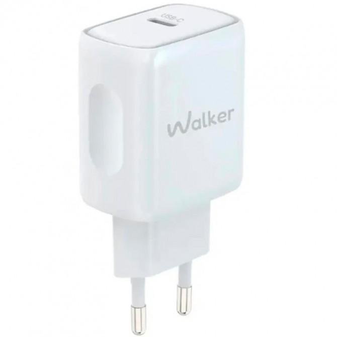 Сетевое зарядное устройство 1Type-C WALKER WH-64 PD_25W white