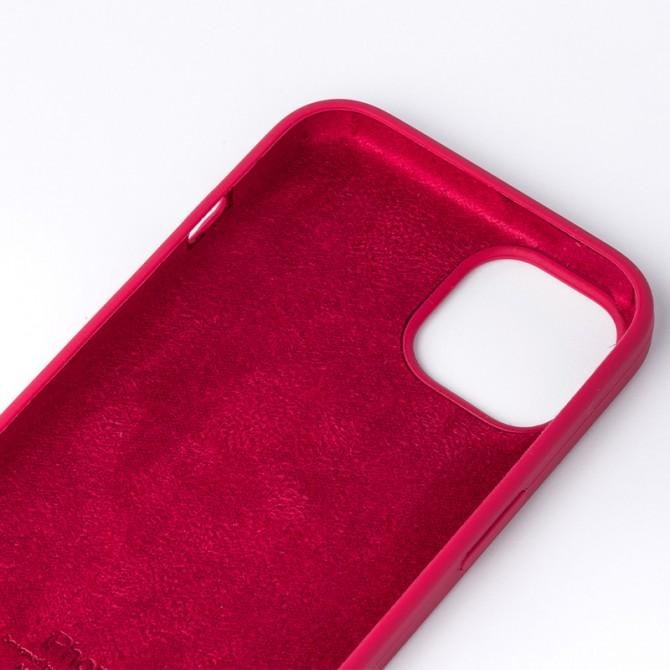 Оригинальный силиконовый чехол для iPhone 12 /12 Pro Темно Вишневый FULL-2