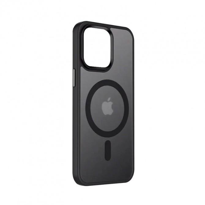 Чохол TPU+PC Metal Buttons with MagSafe Colorful для Apple iPhone 16 Plus (6.7") Чорний