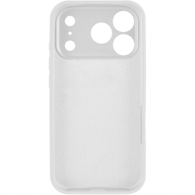 Силиконовый чехол для iPhone 17 Pro Max White FULL (NO LOGO)-2