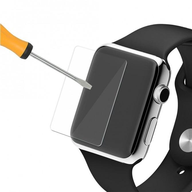 Защитное стекло для iWatch 38mm (0.3mm, 5D) Чёрный-1