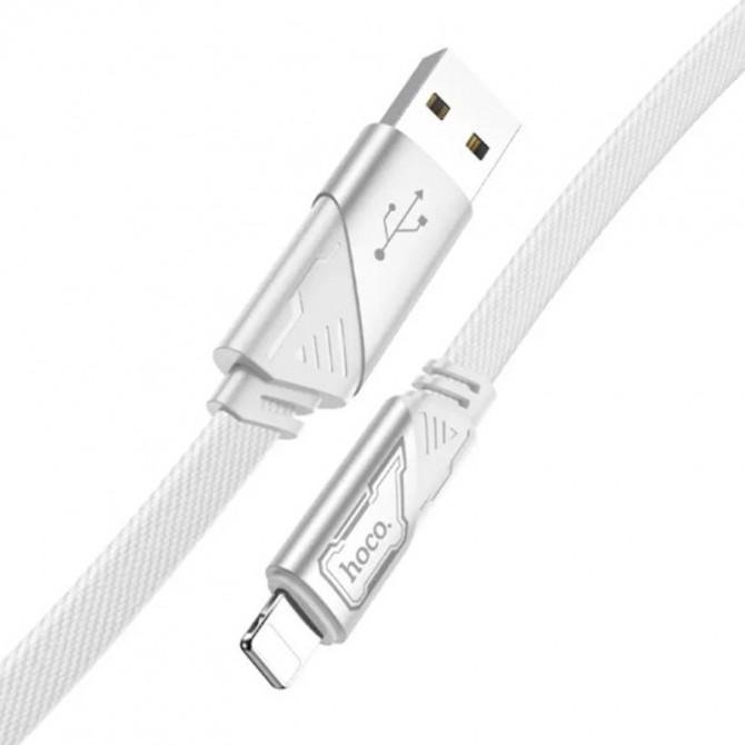 Кабель USB Hoco U119 Machine charging data Lightning Grey 1.2m