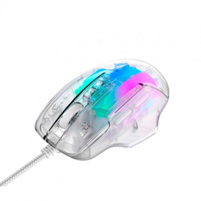 Миша Havit HV-MS1011SE Transparent White (програмовані клавіші)-1